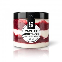 Glace artisanale au yaourt ardéchois.