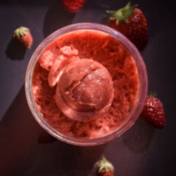 Sorbet artisanal fraise