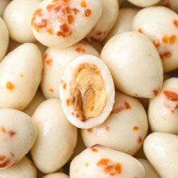 Dragées pop corn  chocolat blanc caramel