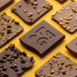 Mendiants chocolat pistache