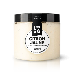 Sorbet artisanal citron vanille
