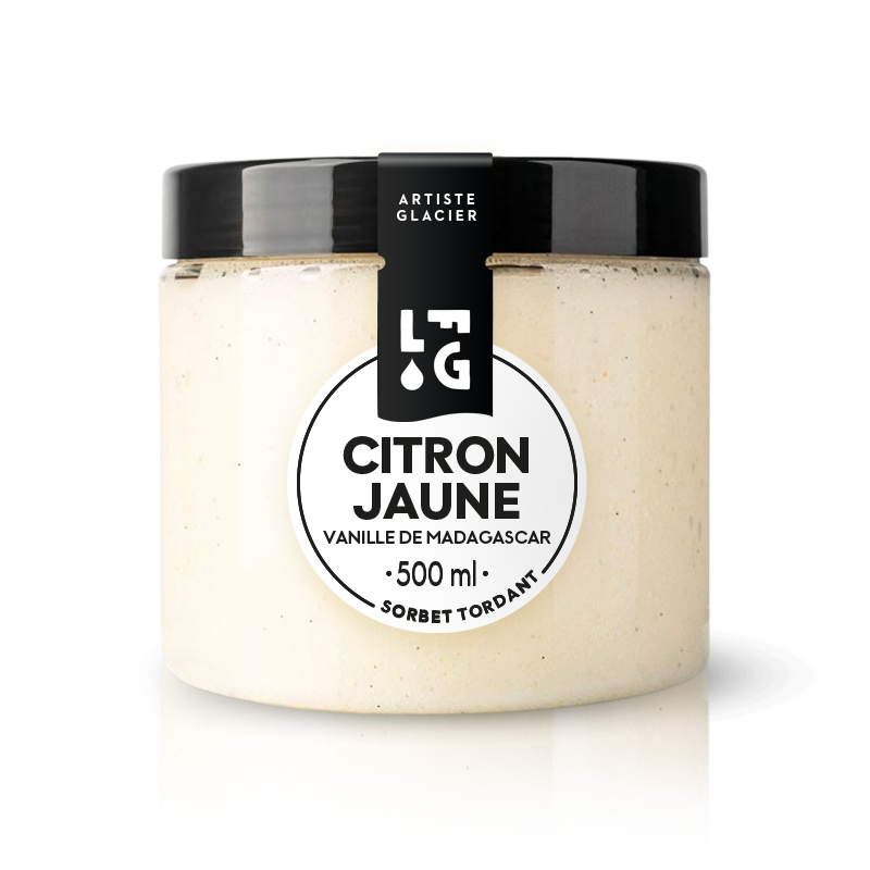 Sorbet artisanal citron vanille