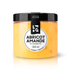 Sorbet artisanal amande amaretto.