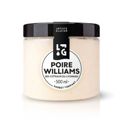 Sorbet artisanal à la poire Williams