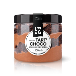 Glace artisanale tarte au chocolat