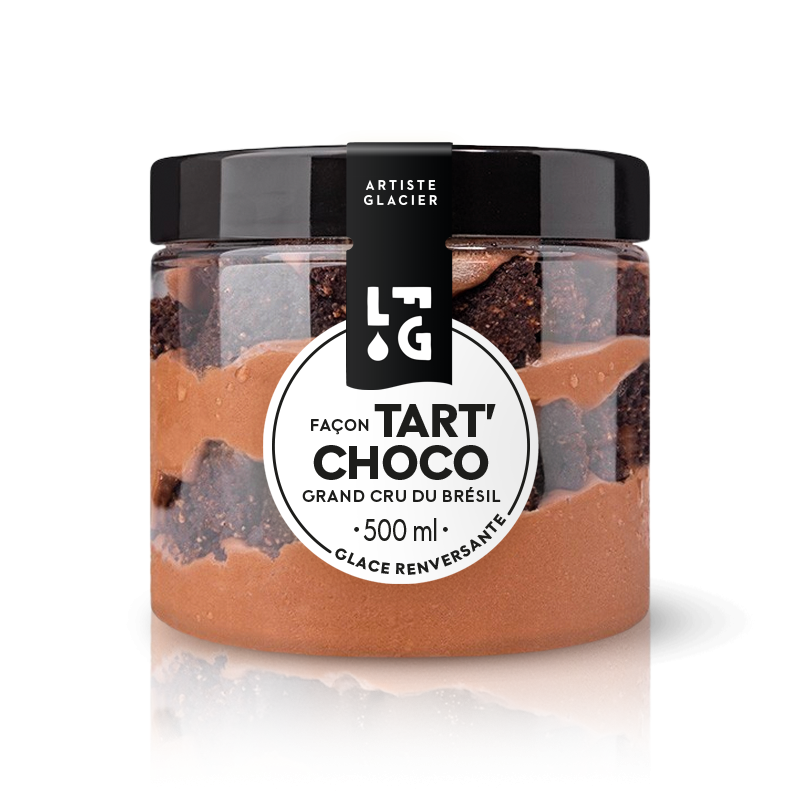 Glace artisanale tarte au chocolat