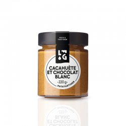 Cacahuète et chocolat blanc