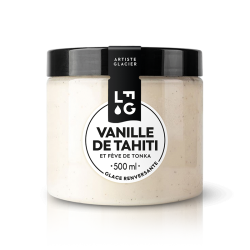 Glace artisanale à la vanille de Tahiti et à la fève Tonka
