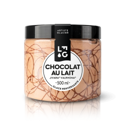 Glace artisanale au chocolat au lait Jivara® Valrhona®