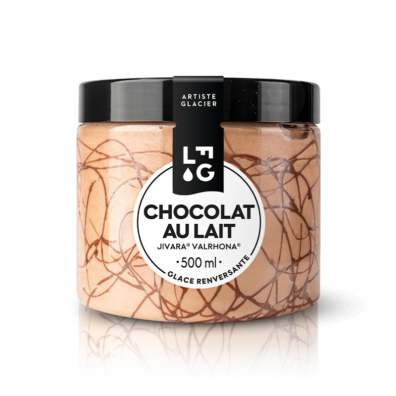 Glace artisanale au chocolat au lait Jivara® Valrhona®