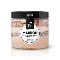Glace artisanale aux Marrons de la maison Imbert® en Ardèche