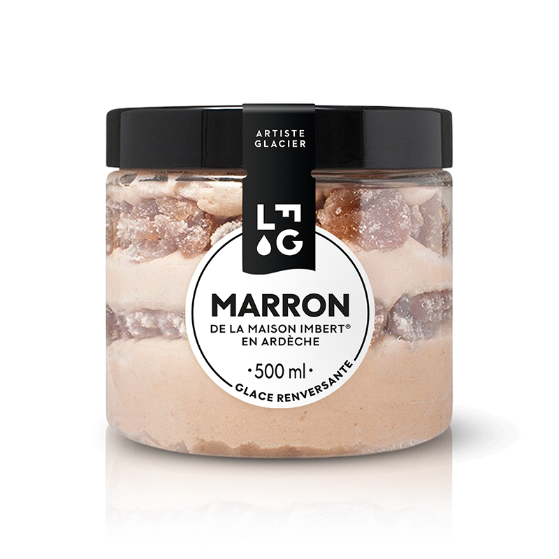 Glace artisanale aux Marrons de la maison Imbert® en Ardèche