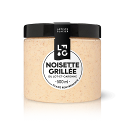 Glace artisanale à la noisette grillée du Lot-et-Garonne
