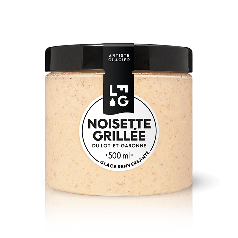 Glace artisanale à la noisette grillée du Lot-et-Garonne