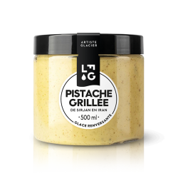 Glace artisanale à la pistache grillée d'Iran