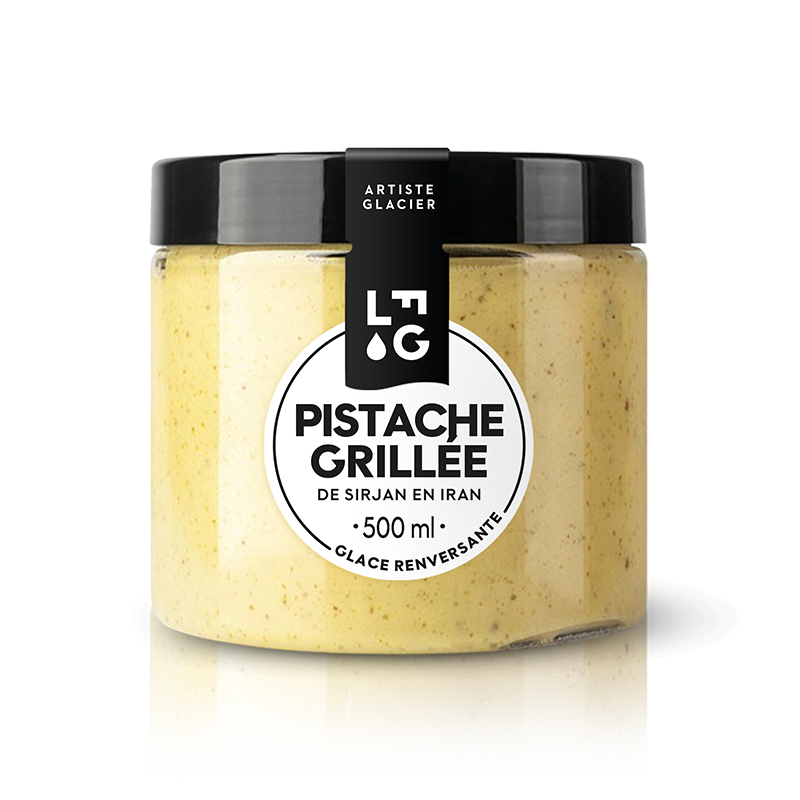 Glace artisanale à la pistache grillée d'Iran