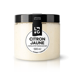 Sorbet artisanal citron vanille