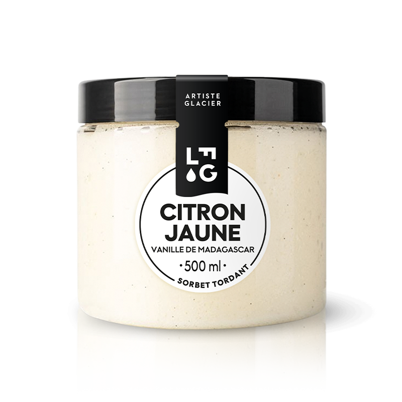 Sorbet artisanal citron vanille