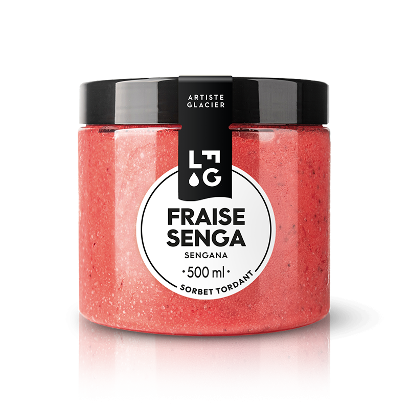 Sorbet artisanal fraise Senga Sengana