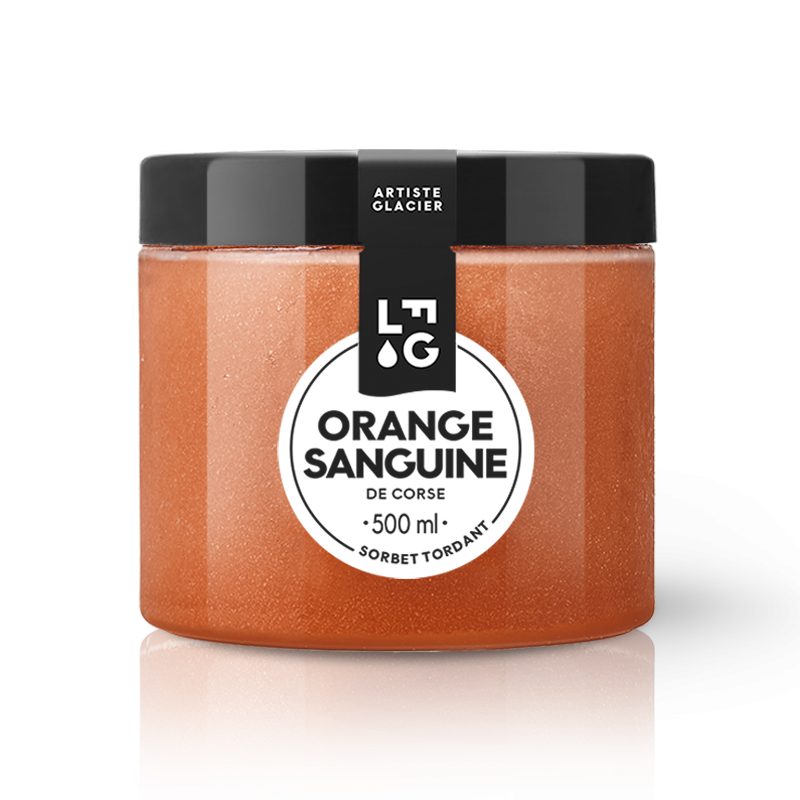 Sorbet artisanal Orange sanguine de Corse