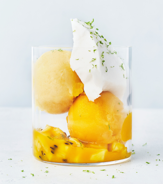 Photographie d'une glace créée par La Fabrique Givrée